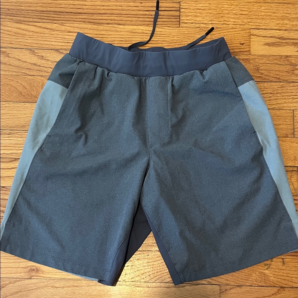 lululemon athletica Men's Charcoal and Slate Athletic Shorts